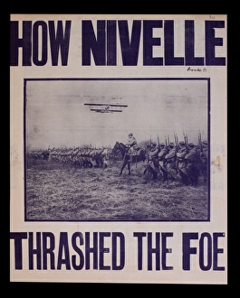Images Dated 10th February 2014: WWI News Vendors Stand Poster