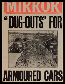 Images Dated 10th February 2014: WWI News Vendors Stand Poster