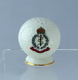 Images Dated 3rd February 2012: WWI pepper pot - golf ball - Royal Army Medical Corps