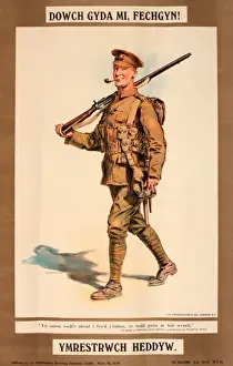 Translation Prints: WWI Poster, Come with me, Boys (Welsh version)