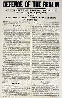 Realm Prints: WWI Poster, Defence of the Realm