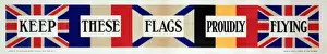 Combining Prints: WWI Poster, Keep these flags proudly flying