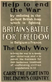 Images Dated 3rd December 2013: WWI Poster, Help to end the War