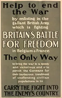 Gallant Prints: WWI Poster, Help to end the War