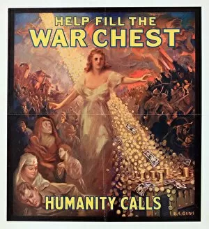 WWI Poster, Help fill the War Chest