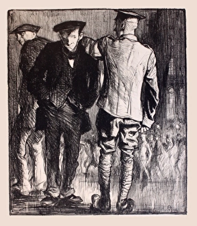 Images Dated 10th February 2014: WWI Poster, Home on leave