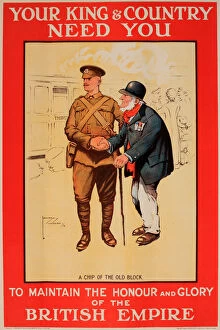 Images Dated 3rd December 2013: WWI Poster, Your King & Country Need You