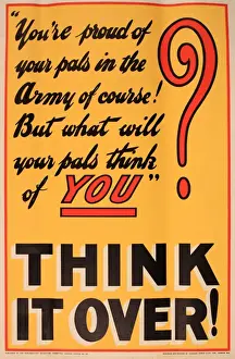 Proud Prints: WWI Poster, You re proud of your pals in the Army