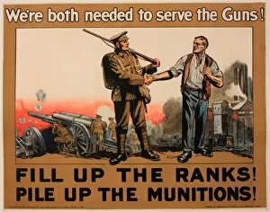 Munitions Gallery: WWI Poster, Fill up the Ranks