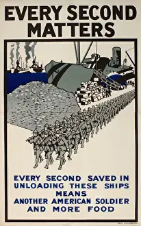 Supporting Prints: WWI Poster, Every Second Matters