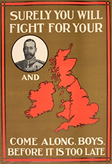 Surely Gallery: WWI Poster, Surely you will fight