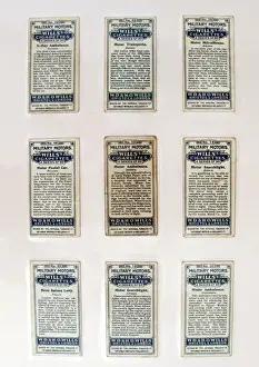Print Prints: WWI Wills cigarette cards depicting military vehicles