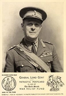 Standish Collection: WWII - General Lord Gort - Patriotic Postcard