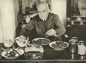 Images Dated 25th October 2019: WWII - the man who eats grass, Mr J. R. B. Branson