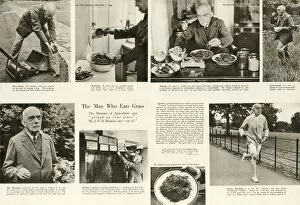 Images Dated 25th October 2019: WWII - the man who eats grass, Mr J. R. B. Branson