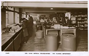 Leaflets Prints: WWII - Packing Department - Girl Guide Imperial HQ