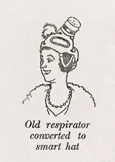Recycling Prints: WWII recycling: Hat respirator / W H Robinson