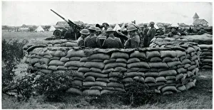 Images Dated 29th April 2019: WWII September 1939 Circular sandbag redoubt