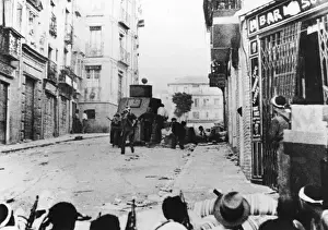 WWII street battle