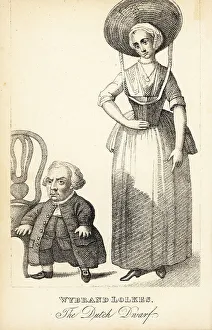 Memoirs And Anecdotes Prints: Wybrand Lolkes, the Dutch Dwarf and his wife