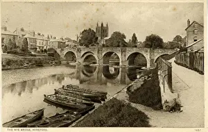 Herefordshire Prints: The Wye Bridge, Hereford, Herefordshire