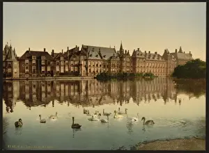 Hague Prints: Wyver (i. e. Hofvijver), Hague, Holland
