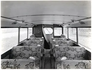 Thornycroft Prints: XC demoonstartion bus interior