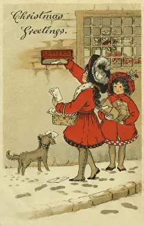 Posting Prints: Xmas. Posting letters