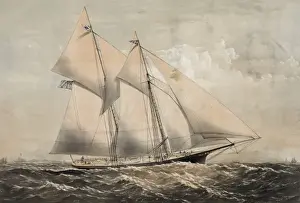Queenstown Prints: The yacht Dauntless of New York: off Queenstown Ireland July