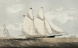Capes Prints: The yacht Maria 216 tons: modelled by R. L. Stevens Esq. buil