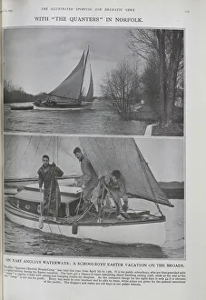 Schoolboys Prints: Yachting in the Norfolk Broads