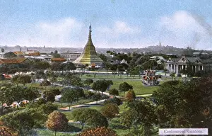 Rangoon Prints: Yangon, Myanmar (formerly Rangoon Burma), Cantonment Gardens