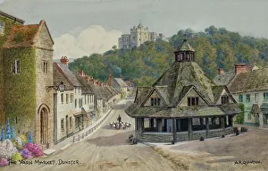 Dunster Prints: Yarn Market, Dunster, Exmoor, Somerset