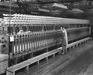 Spun Prints: Yarn rolling machine