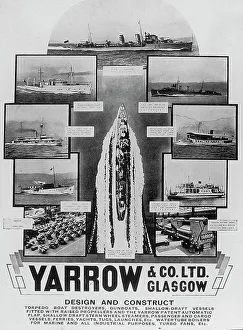 Yarrow Ship Builders Poster Glasgow