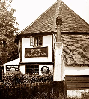 Albans Prints: Ye Old Fighting Cocks, St. Albans, early 1900s