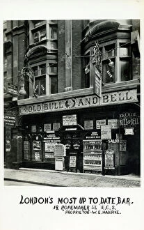 Olde Collection: Ye Olde Bull and Bell Pub, Ropemaker Street, London