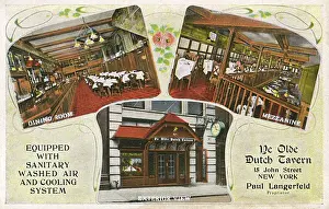 Restaurant Prints: Ye Olde Dutch Tavern, John Street, New York City, USA