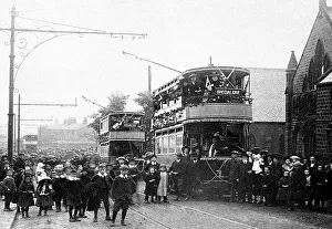 Yeadon First Tram from Leeds in 1906