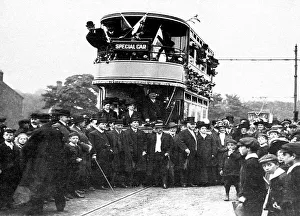 Yeadon and Rawden first tram from Leeds in 1906