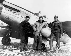 Brig Prints: Yeager, Charles Elwood Chuck (centre) and his P-51D