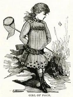 Four year old girls outdoor clothing 1886