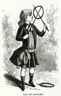 Hoops Prints: Five year old girls outdoor clothing 1886