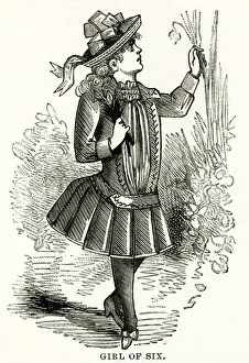 Six year old girls outdoor clothing 1886
