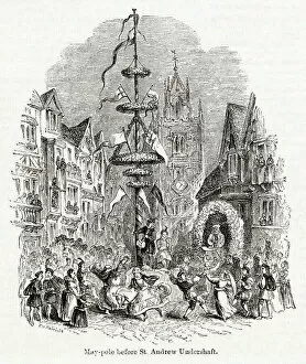 Images Dated 4th November 2019: The Year of the Poets -- Maypole, St Andrew Undershaft