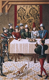 Lithographies Collection: Hundred Years War. Arrest of Charles II of Navarre
