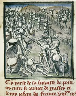 Biblioth X8c75 Prints: Hundred Years War. Battle of Poitiers (1356)