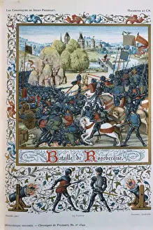 Facsimile Prints: Hundred Years War. Battle of Roosebeke of November