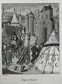Reims Collection: Hundred Years War. Siege of Reims by King Edward