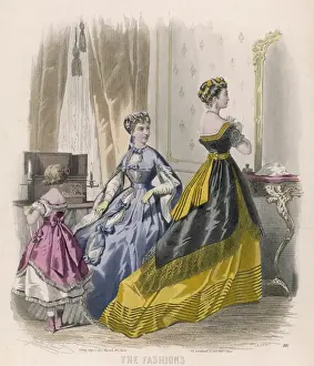Corselet Prints: Yellow / Black Dress 1868